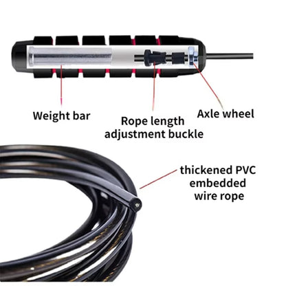 Rapid Speed Jump Rope Lose Weight Steel Skipping Rope Exercise Adjustable Jumping Rope Fitness Gym Training Home Sport Equipment