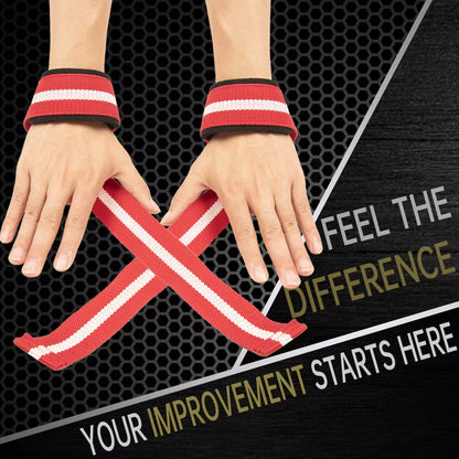 Fitness Lifting Wrist Straps Brace for Weightlifting Crossfit Bodybuilding Gym Strap Wrist Support Custom Logo